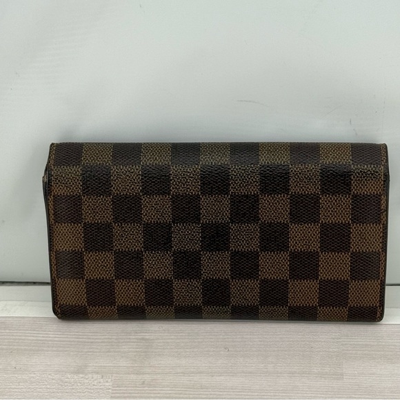 Louis Vuitton Brown and Gold Damier Wallet - Picture 2 of 10